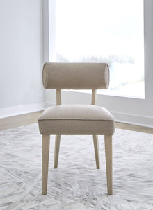 Montgomery Wood Frame Upholstered Dining Chair in Brown Sugar Chenille