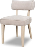 Montgomery Wood Frame Upholstered Dining Chair in Brown Sugar Chenille