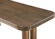 Montclair Rectangular Dining Table in Bistre and Brushed Golden Stainless Steel - View 4