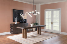 Montclair Rectangular Dining Table in Bistre and Brushed Golden Stainless Steel - View 6