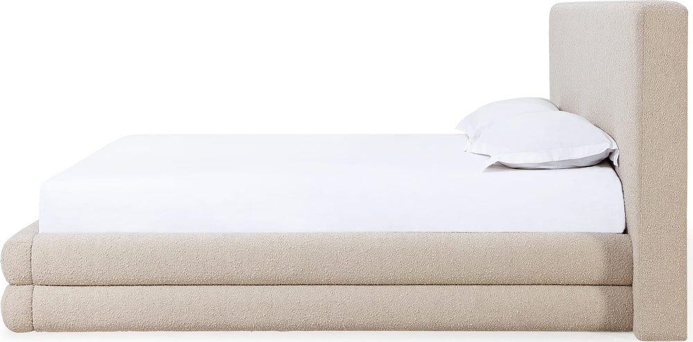Maya Upholstered Platform Bed in Brun Boucle (2026) - View 8