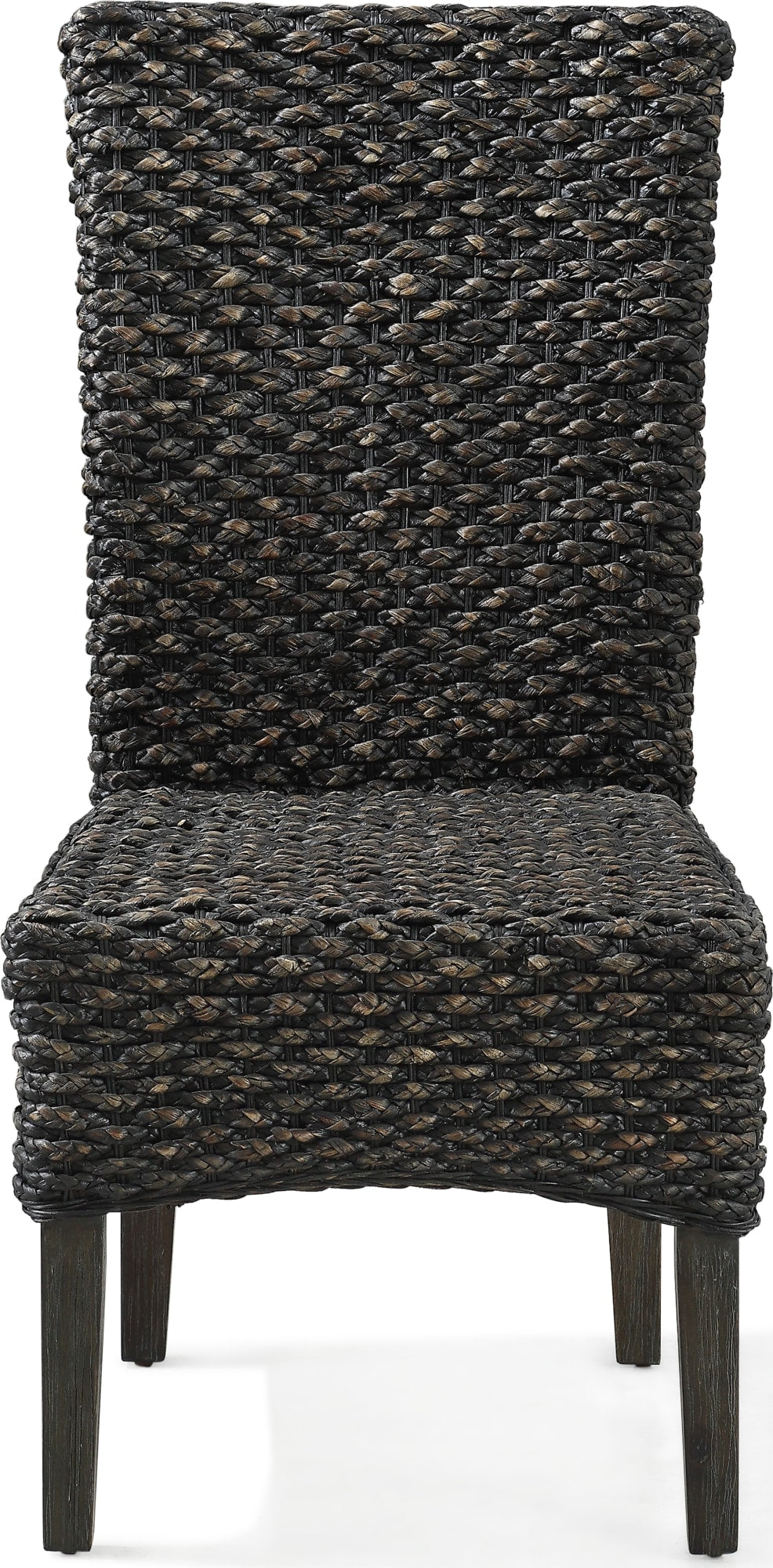 Mayfair Chair Water Hyacinth in Graphite - View 3