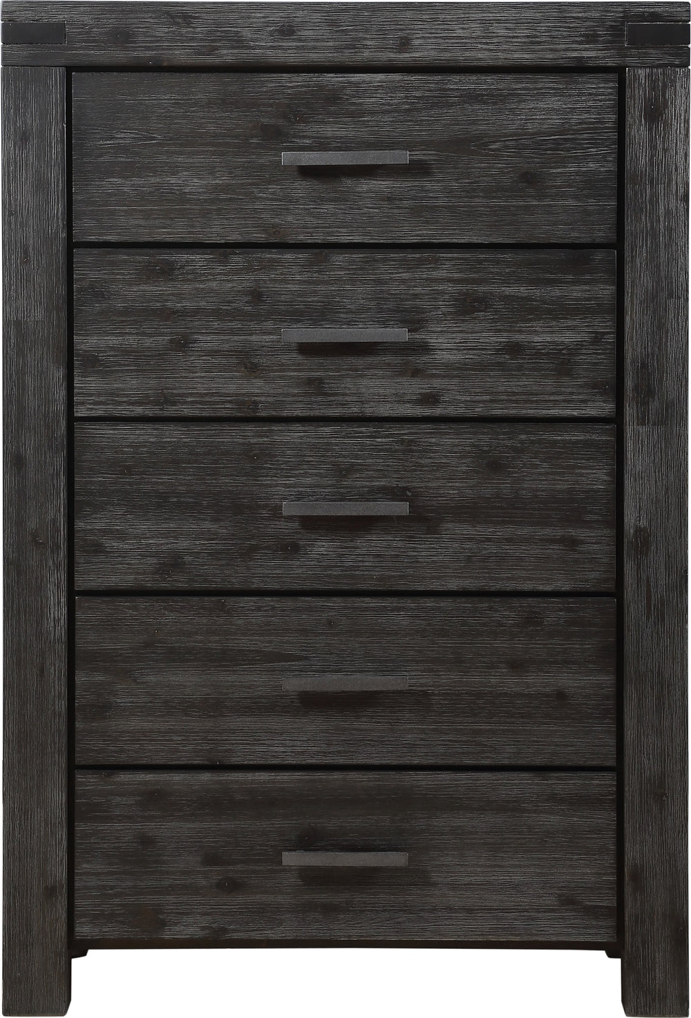 Mayfair Five Drawer Solid Wood Chest in Graphite - View 4