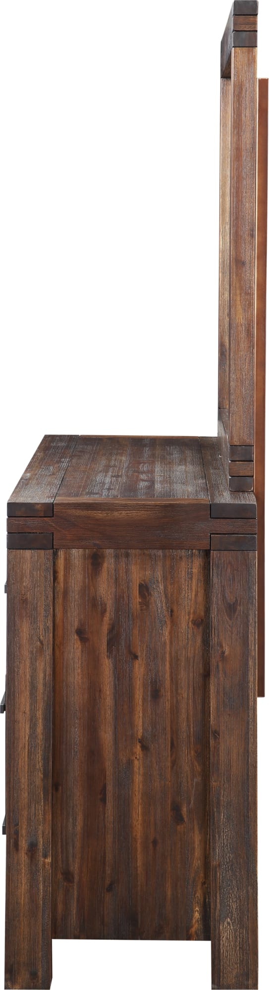 Mayfair Six Drawer Solid Wood Dresser in Brick Brown - View 6