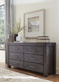Mayfair Six Drawer Solid Wood Dresser in Graphite
