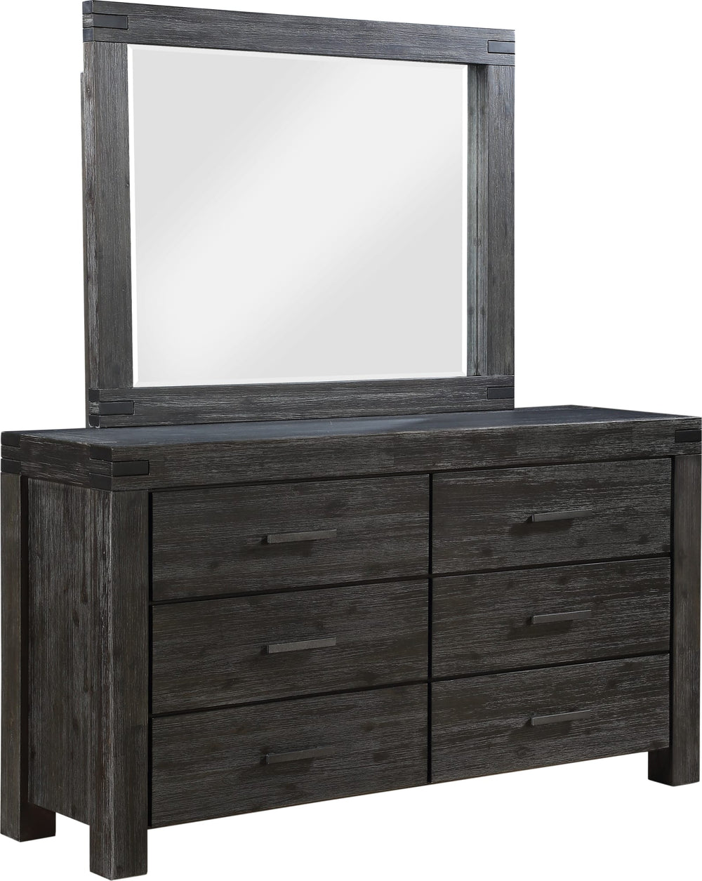 Mayfair Six Drawer Solid Wood Dresser in Graphite - View 6