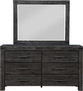 Mayfair Six Drawer Solid Wood Dresser in Graphite