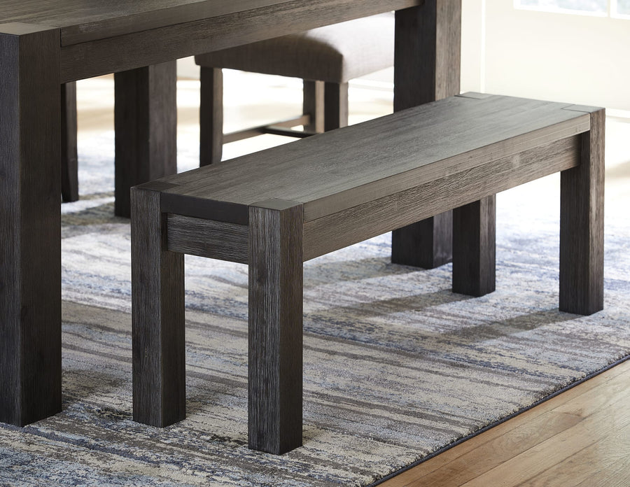Mayfair Solid Wood Bench in Graphite