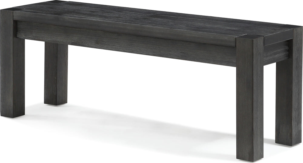 Mayfair Solid Wood Bench in Graphite - View 3
