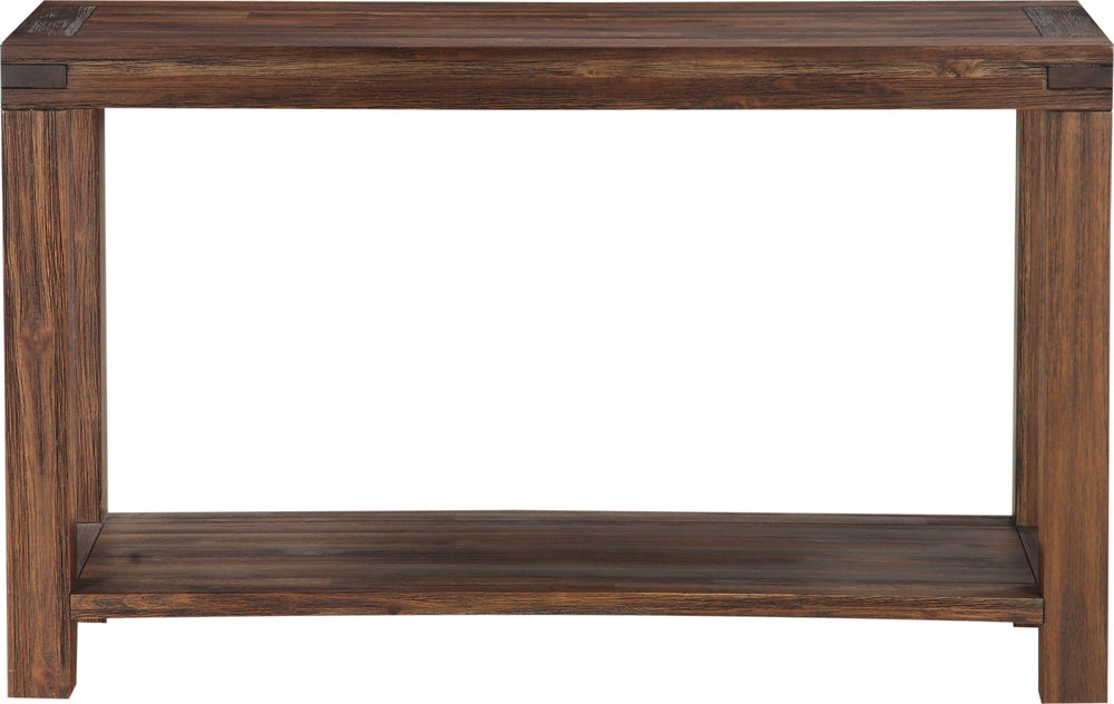 Mayfair Solid Wood Console Table in Brick Brown - View 3