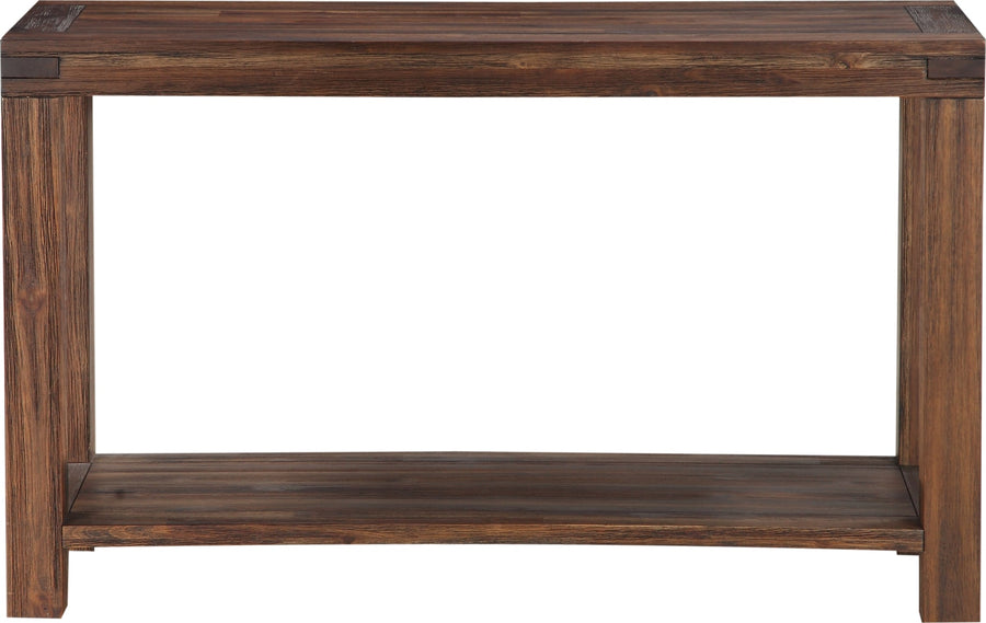Mayfair Solid Wood Console Table in Brick Brown - View 3