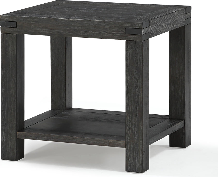 Mayfair Solid Wood End Table in Graphite - View 4