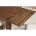 Mayfair Solid Wood Extending Dining Table in Brick Brown