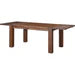 Mayfair Solid Wood Extending Dining Table in Brick Brown
