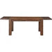 Mayfair Solid Wood Extending Dining Table in Brick Brown