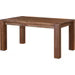 Mayfair Solid Wood Extending Dining Table in Brick Brown