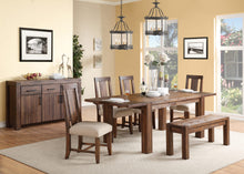 Mayfair Solid Wood Extending Dining Table in Brick Brown - View 2