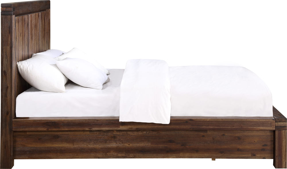 Mayfair Solid Wood Footboard Storage Bed in Brick Brown - View 7