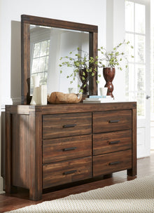 Mayfair Solid Wood Mirror in Brick Brown