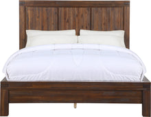 Mayfair Solid Wood Platform Bed in Brick Brown - View 3