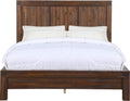 Mayfair Solid Wood Platform Bed in Brick Brown