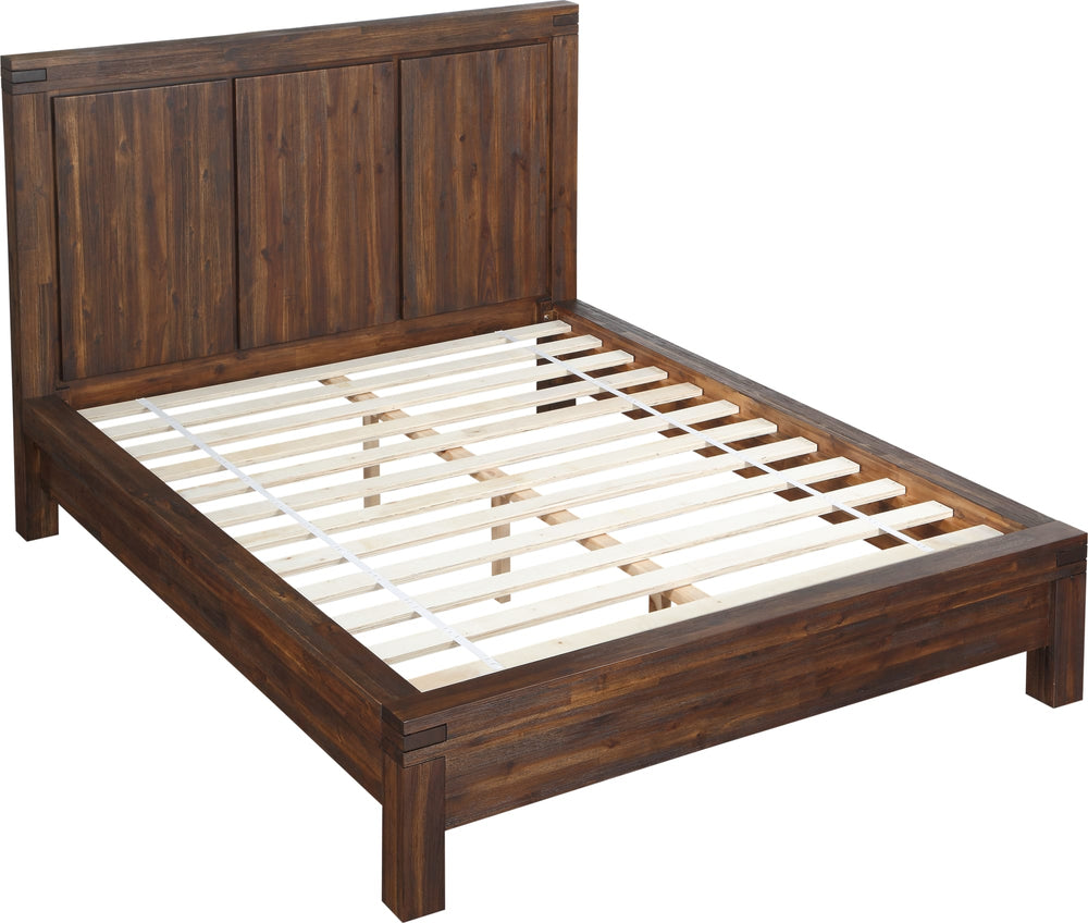 Mayfair Solid Wood Platform Bed in Brick Brown - View 6