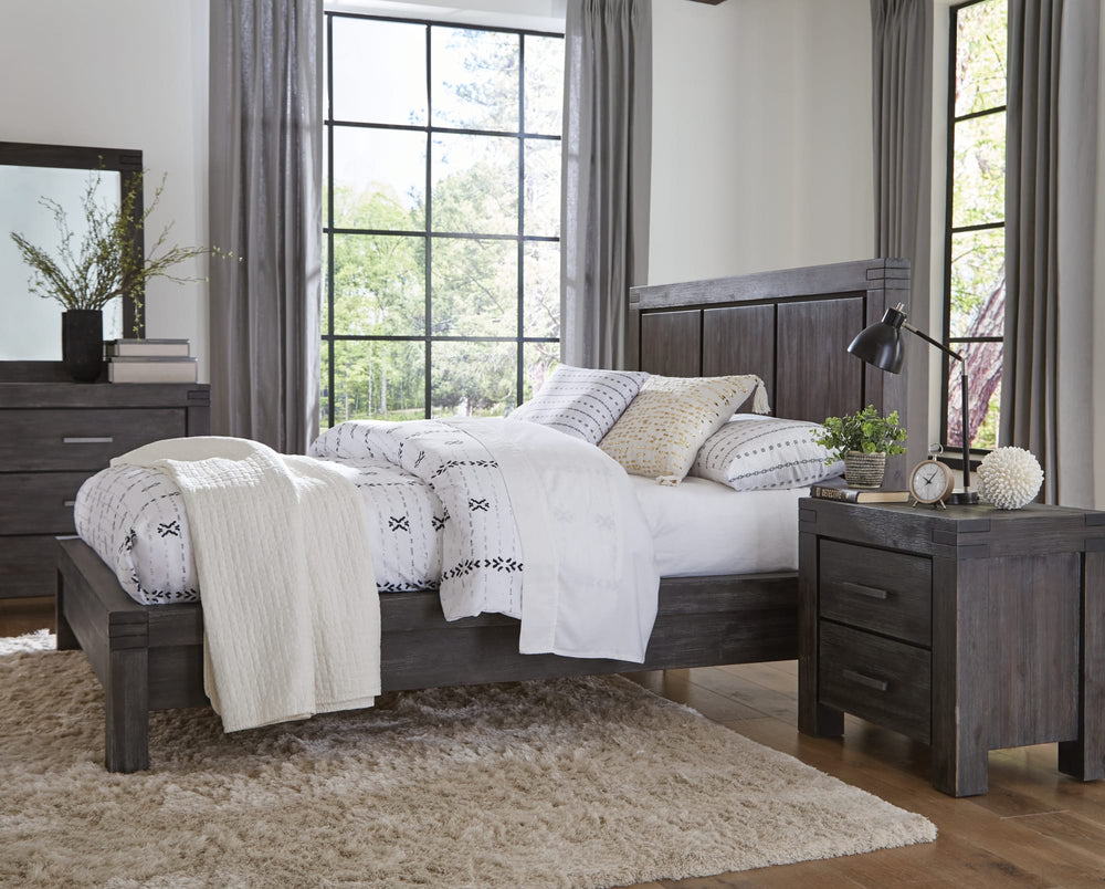 Mayfair Solid Wood Platform Bed in Graphite - View 3