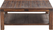Mayfair Solid Wood Square Coffee Table in Brick Brown - View 4