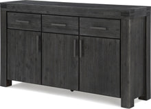 Mayfair Solid Wood Three Drawer Three Door Sideboard in Graphite - View 4