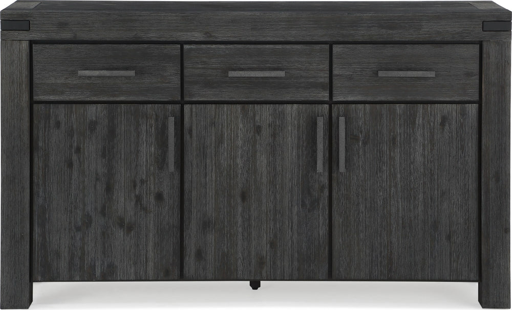 Mayfair Solid Wood Three Drawer Three Door Sideboard in Graphite - View 5