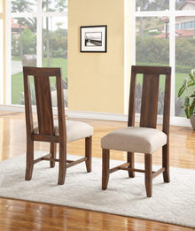 Mayfair Solid Wood Upholstered Dining Chair in Brick Brown