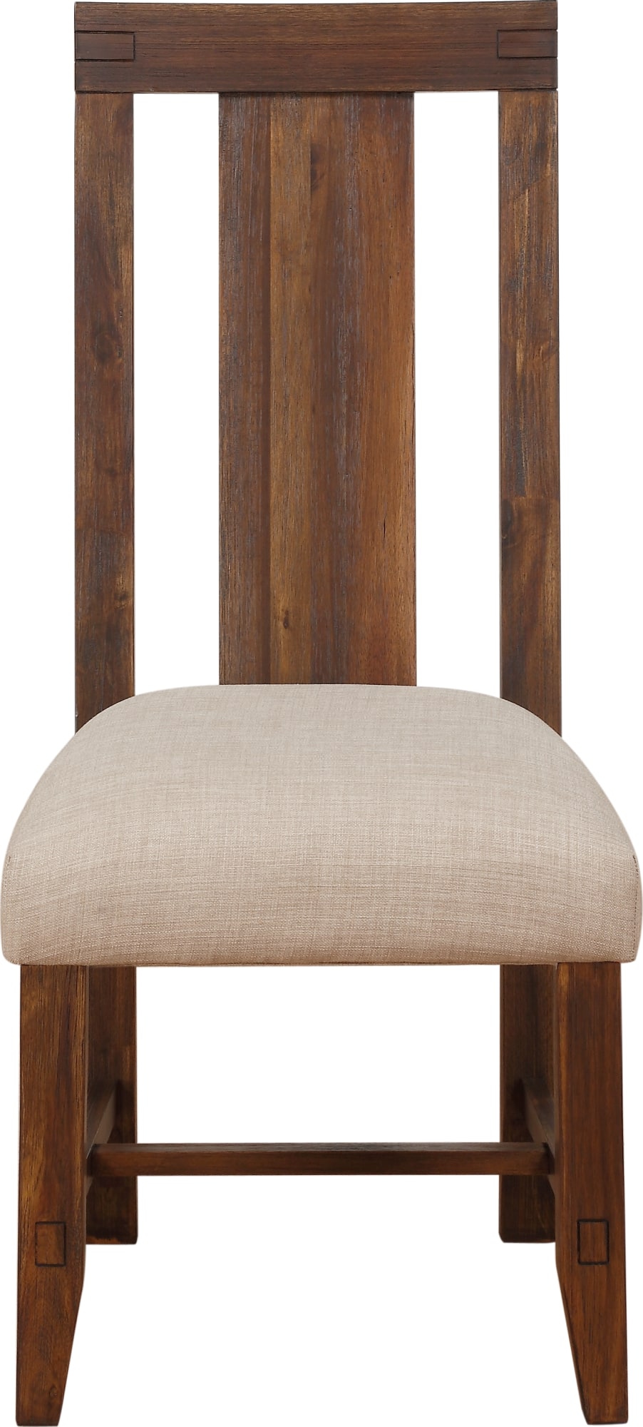Mayfair Solid Wood Upholstered Dining Chair in Brick Brown - View 4