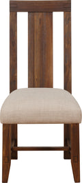 Mayfair Solid Wood Upholstered Dining Chair in Brick Brown