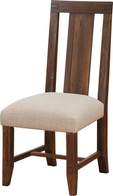 Mayfair Solid Wood Upholstered Dining Chair in Brick Brown - View 5