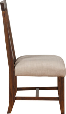 Mayfair Solid Wood Upholstered Dining Chair in Brick Brown - View 6