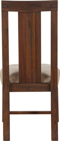 Mayfair Solid Wood Upholstered Dining Chair in Brick Brown