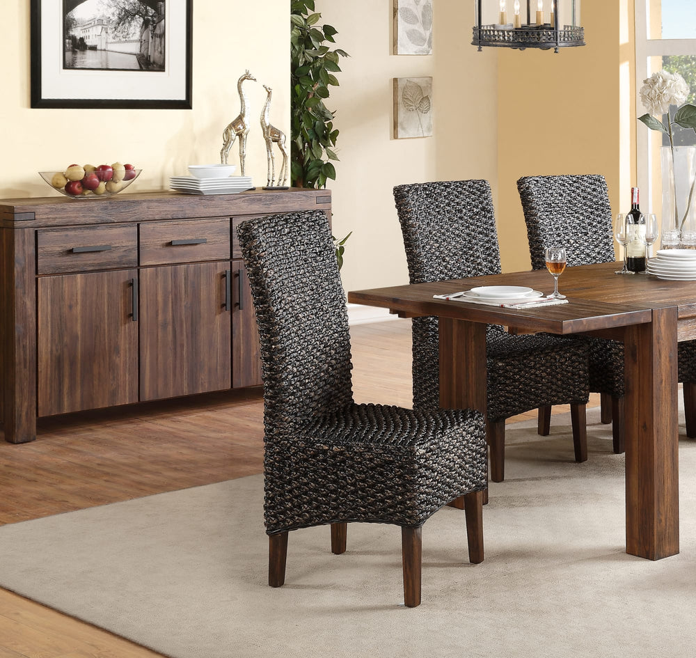 Mayfair Wicker Dining Chair in Brick Brown - View 2