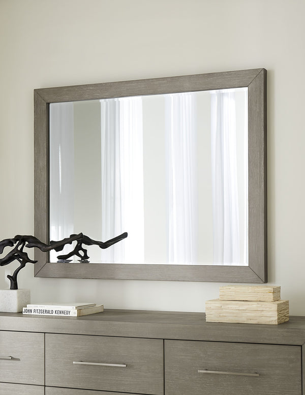 Marlborough Beveled Glass Mirror in Mineral