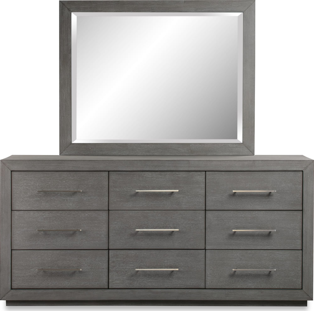 Marlborough Beveled Glass Mirror in Mineral - View 6