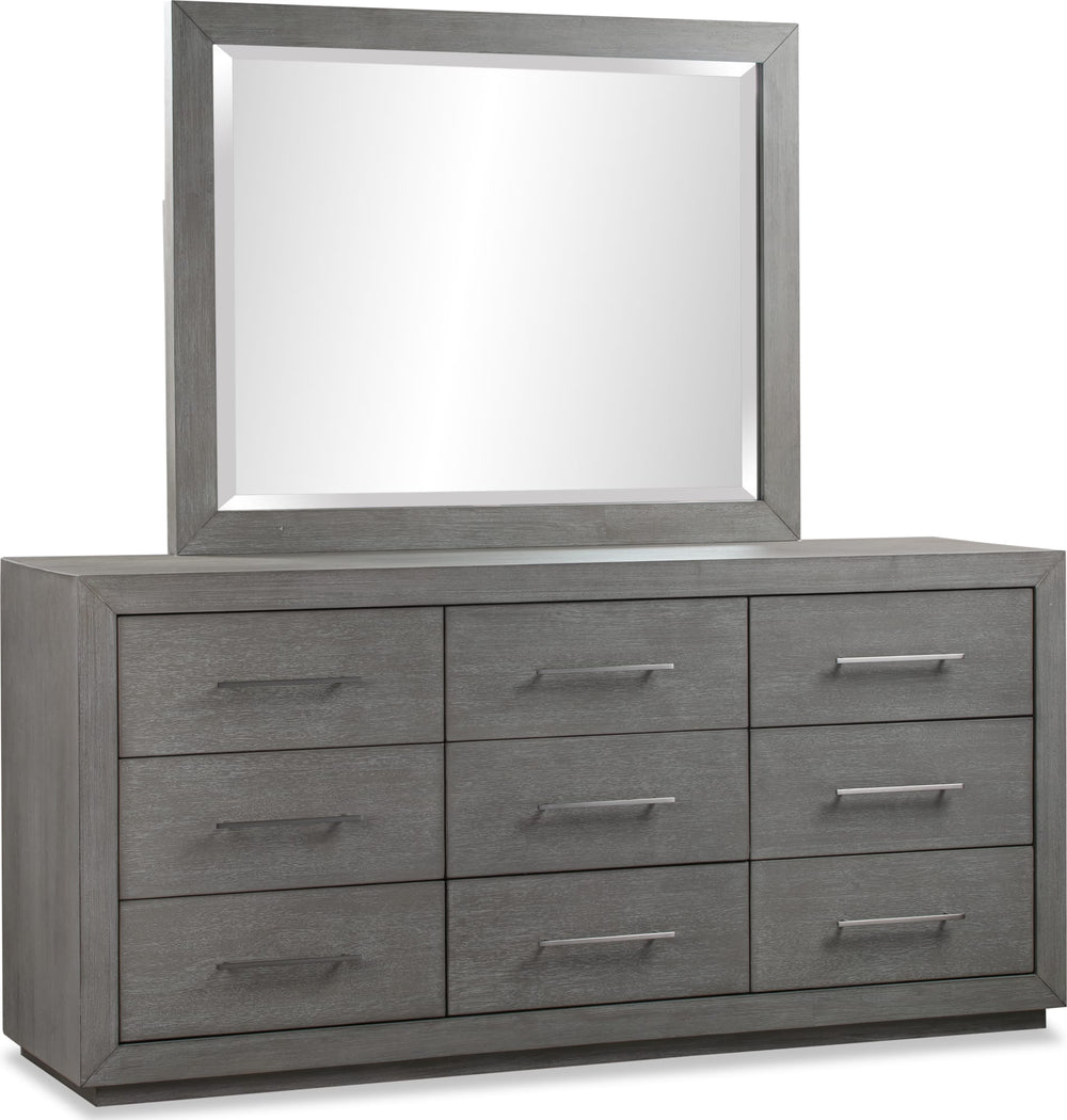 Marlborough Beveled Glass Mirror in Mineral - View 7