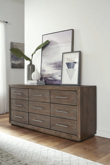 Marlborough Nine Drawer Dresser in Dark Pine