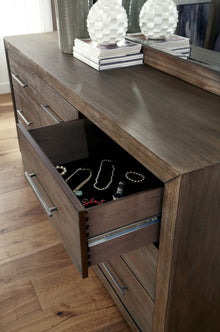 Marlborough Nine Drawer Dresser in Dark Pine - View 4