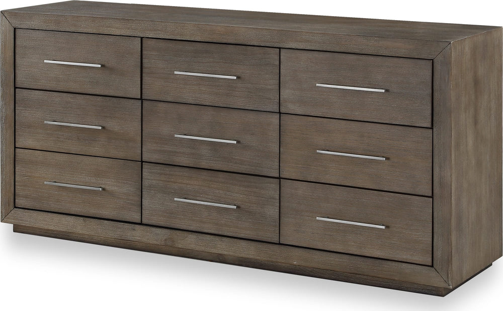 Marlborough Nine Drawer Dresser in Dark Pine - View 6
