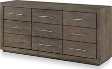 Marlborough Nine Drawer Dresser in Dark Pine - View 6