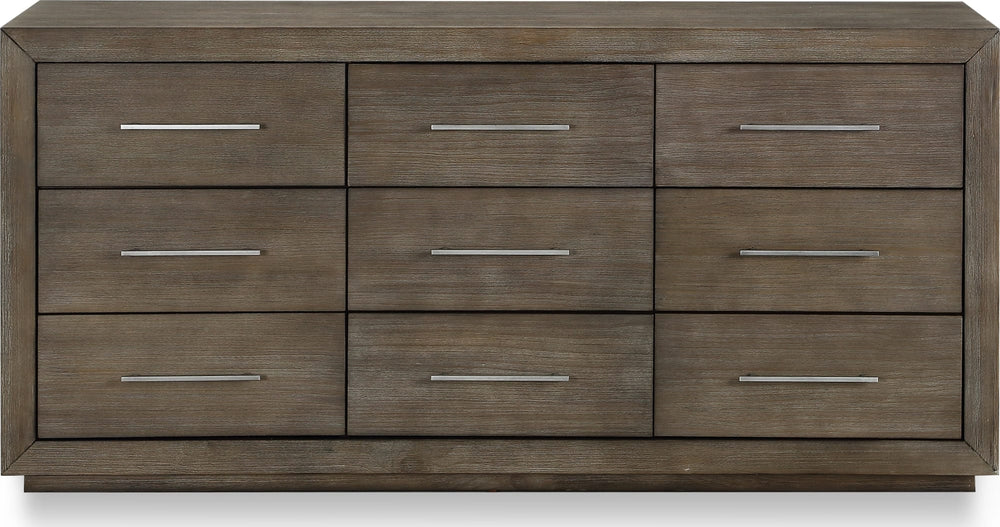 Marlborough Nine Drawer Dresser in Dark Pine - View 7