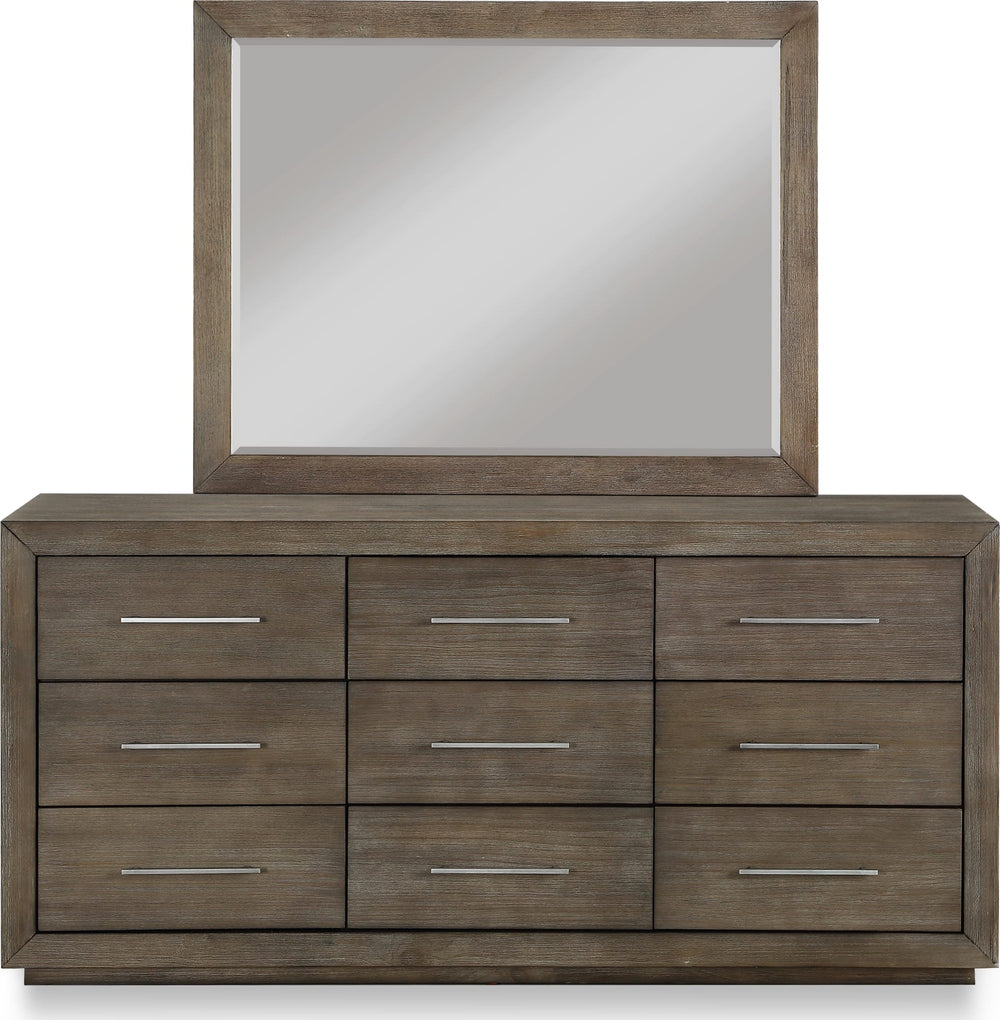 Marlborough Nine Drawer Dresser in Dark Pine - View 9