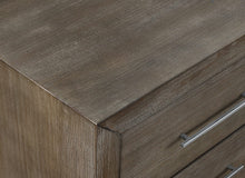 Marlborough Two Drawer Nightstand with USB in Dark Pine - View 3