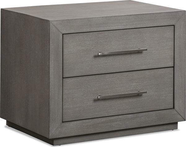 Marlborough Two Drawer Nightstand with USB in Mineral alternate view
