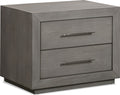 Marlborough Two Drawer Nightstand with USB in Mineral