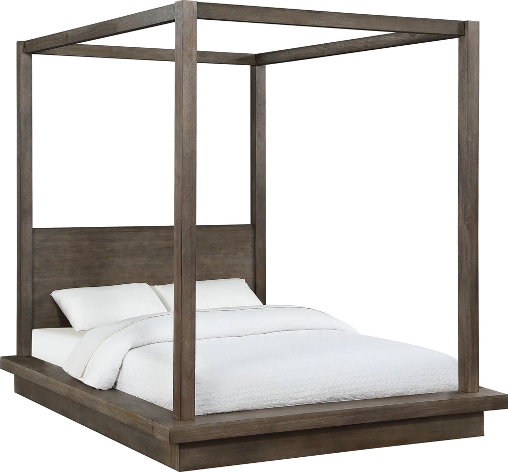Marlborough Wood Canopy Bed in Dark Pine - View 4